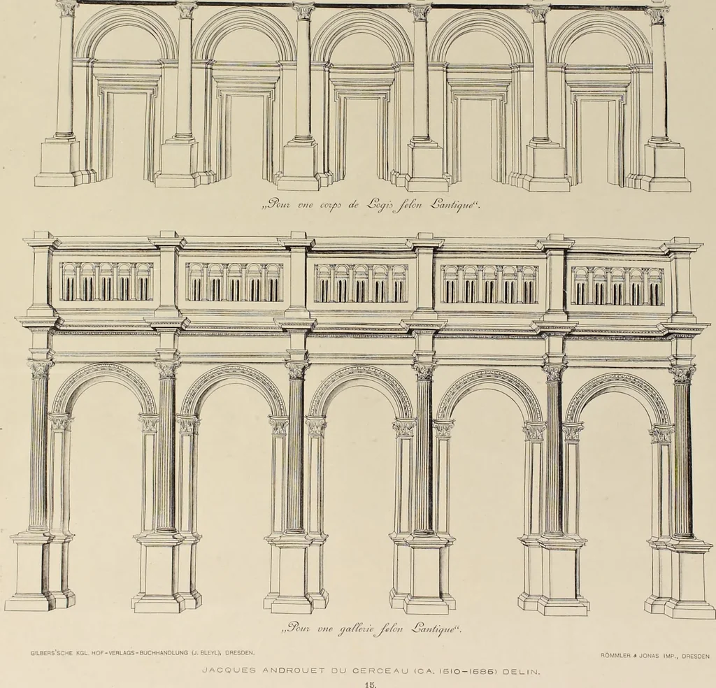 An illustration from Die baukunst Frankreichs, 1896, leaf 72