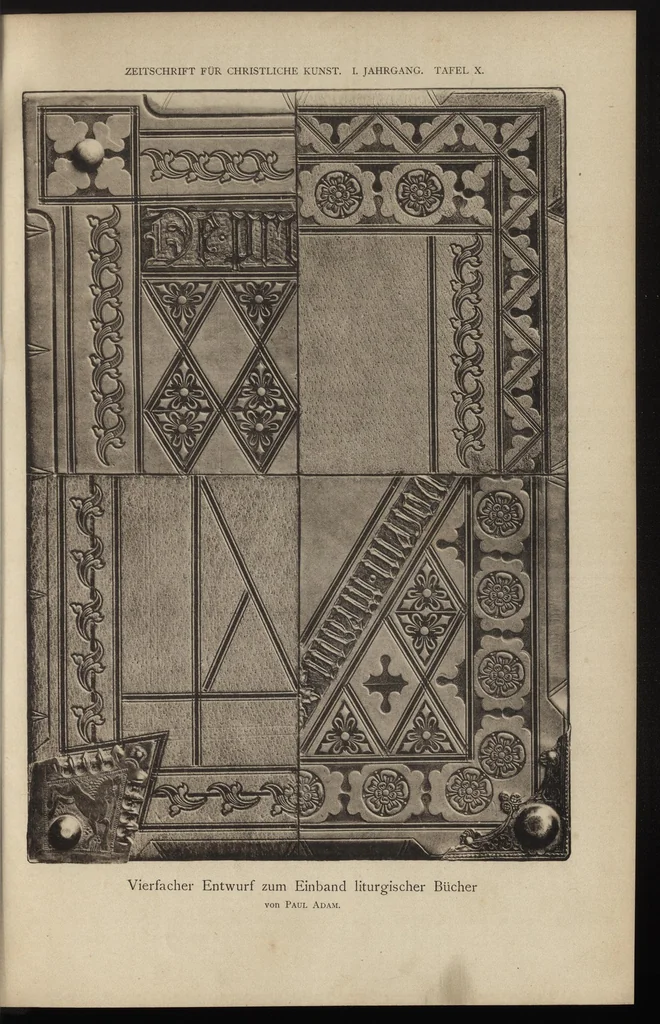 An illustration from Zeitschrift für christliche kunst .., 1888, leaf 140