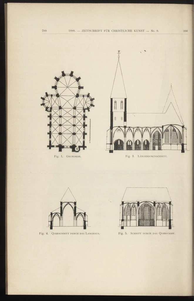 An illustration from Zeitschrift für christliche kunst .., 1888, leaf 219