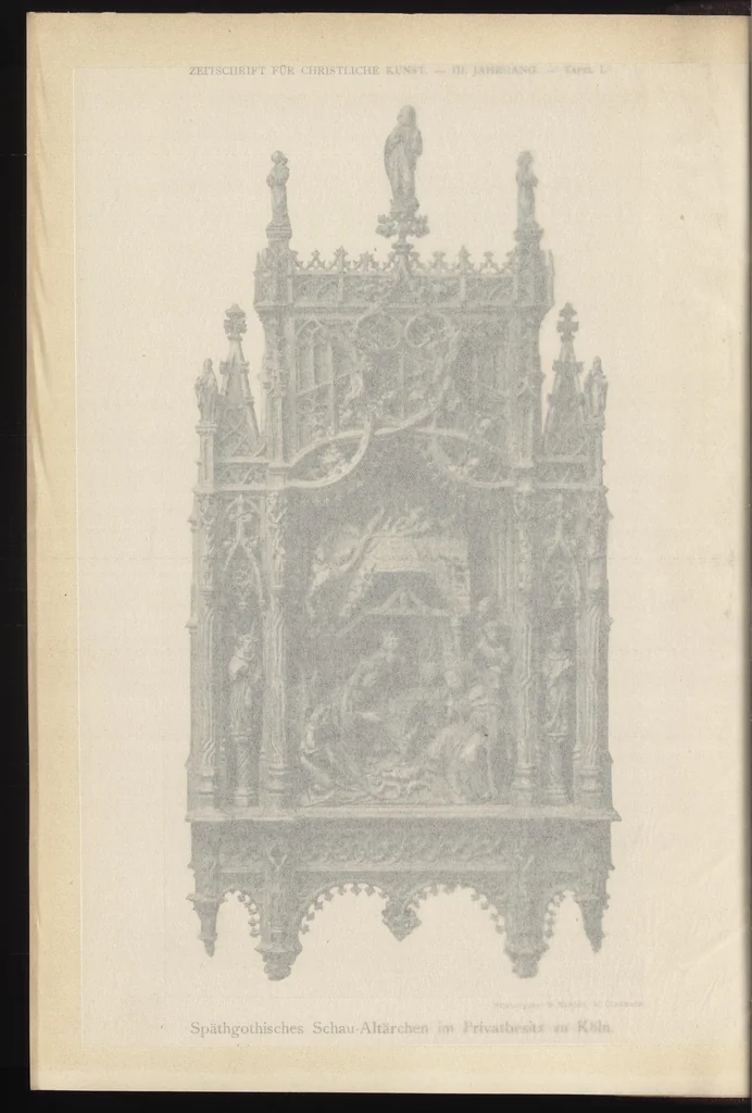 An illustration from Zeitschrift für christliche Kunst .., 1888, leaf 19