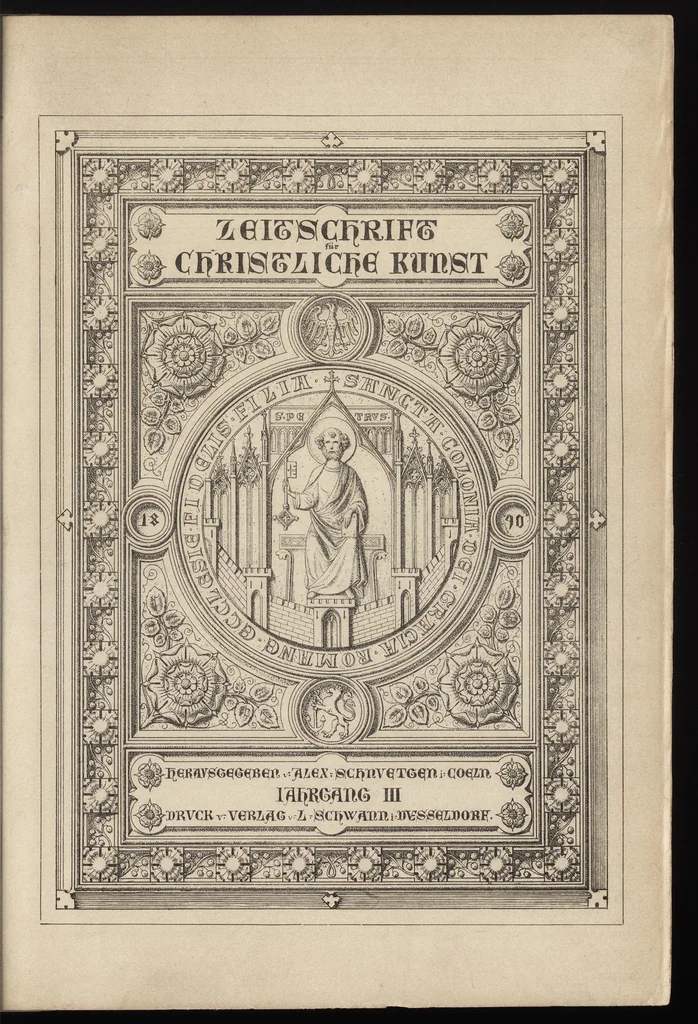 An illustration from Zeitschrift für christliche Kunst .., 1888, leaf 4