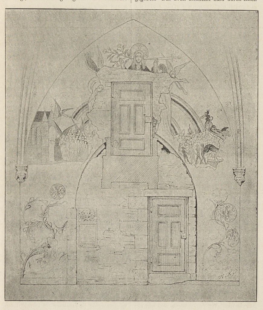 An illustration from Zeitschrift für christliche Kunst .., 1888, leaf 84