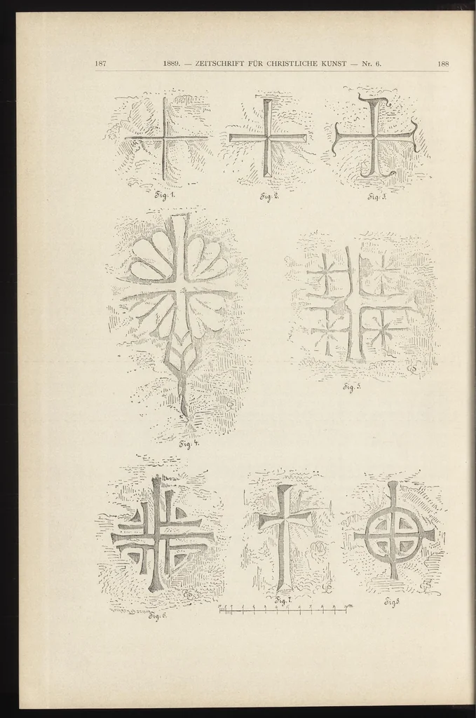 An illustration from Zeitschrift für christliche Kunst .., 1888, leaf 149
