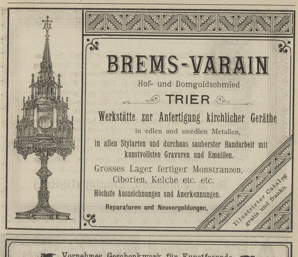 An illustration from Zeitschrift für christliche Kunst .., 1888, leaf 260