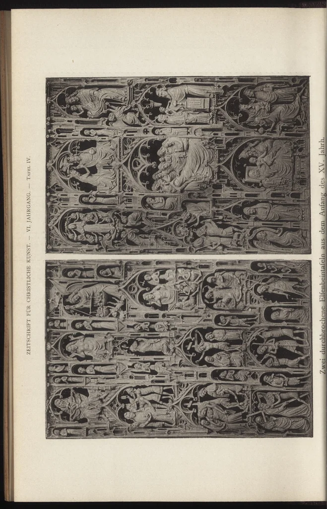An illustration from Zeitschrift für christliche Kunst .., 1888, leaf 77