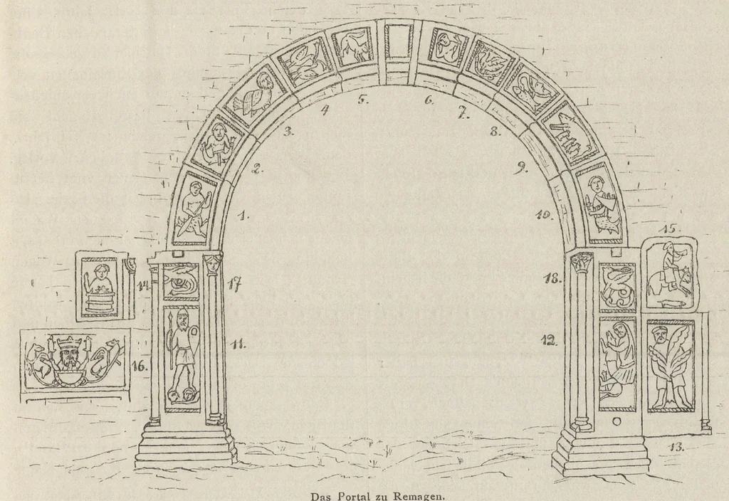 An illustration from Zeitschrift für christliche Kunst .., 1888, leaf 104