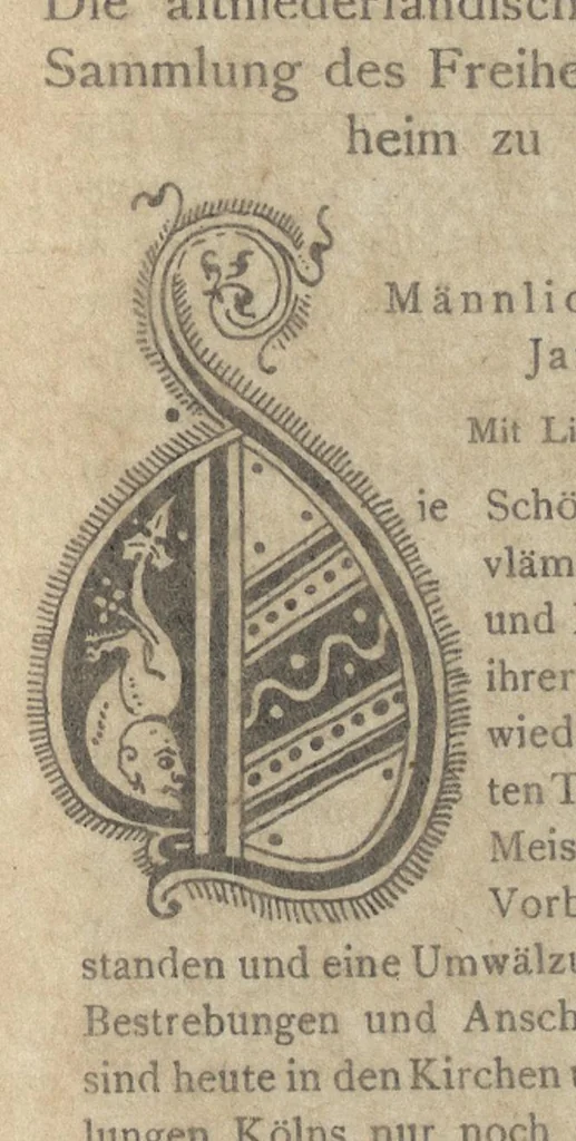 An illustration from Zeitschrift für christliche Kunst .., 1888, leaf 110