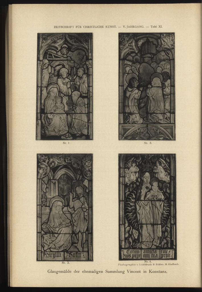 An illustration from Zeitschrift für christliche Kunst .., 1888, leaf 227
