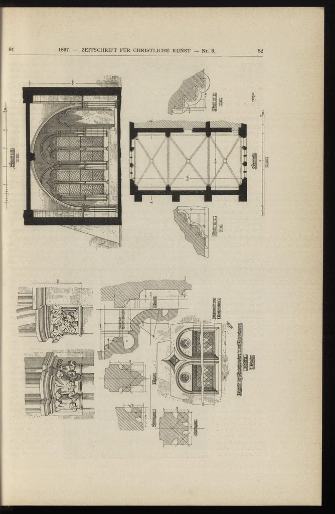 An illustration from Zeitschrift für christliche Kunst .., 1888, leaf 60