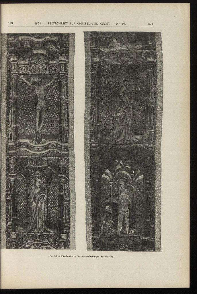 An illustration from Zeitschrift für christliche Kunst .., 1888, leaf 188