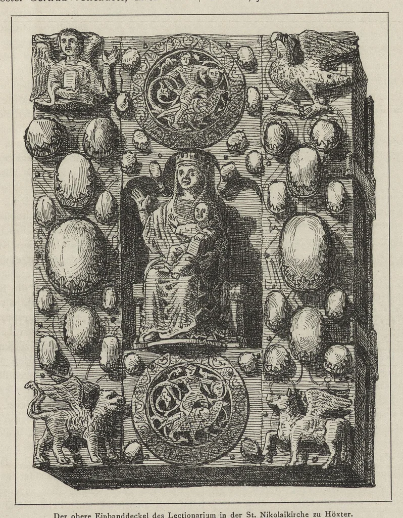 An illustration from Zeitschrift für christliche Kunst .., 1888, leaf 128