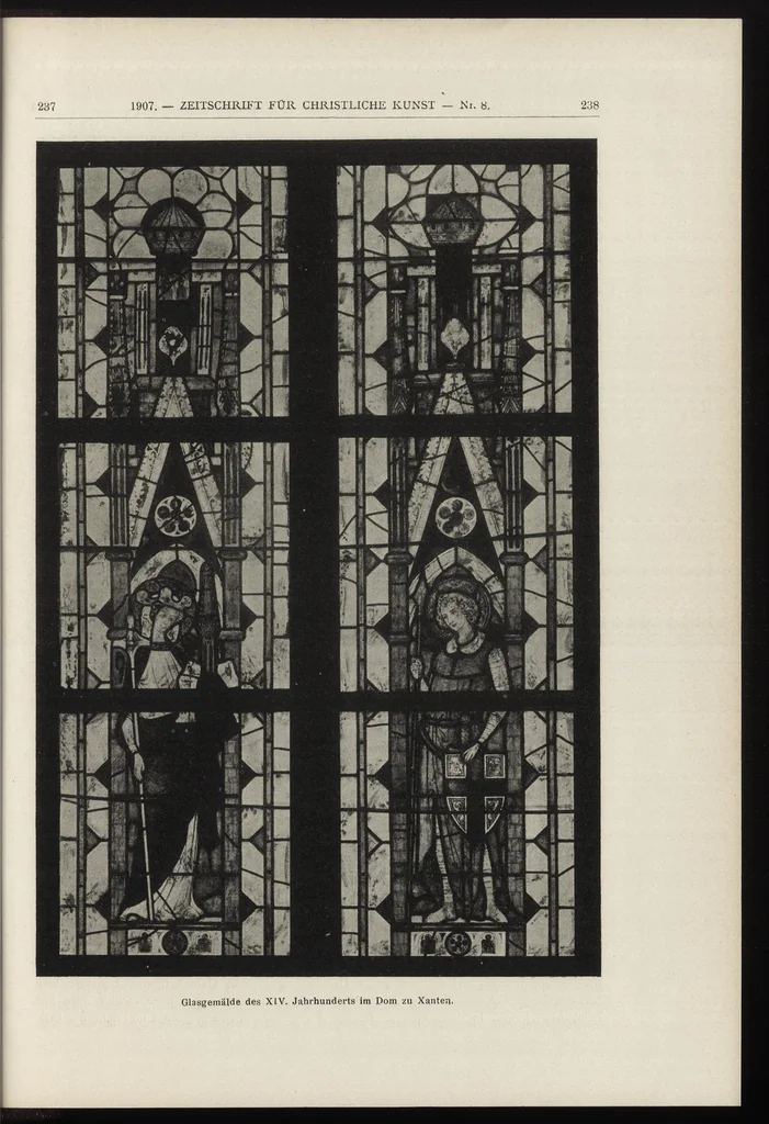 An illustration from Zeitschrift für christliche Kunst .., 1888, leaf 150