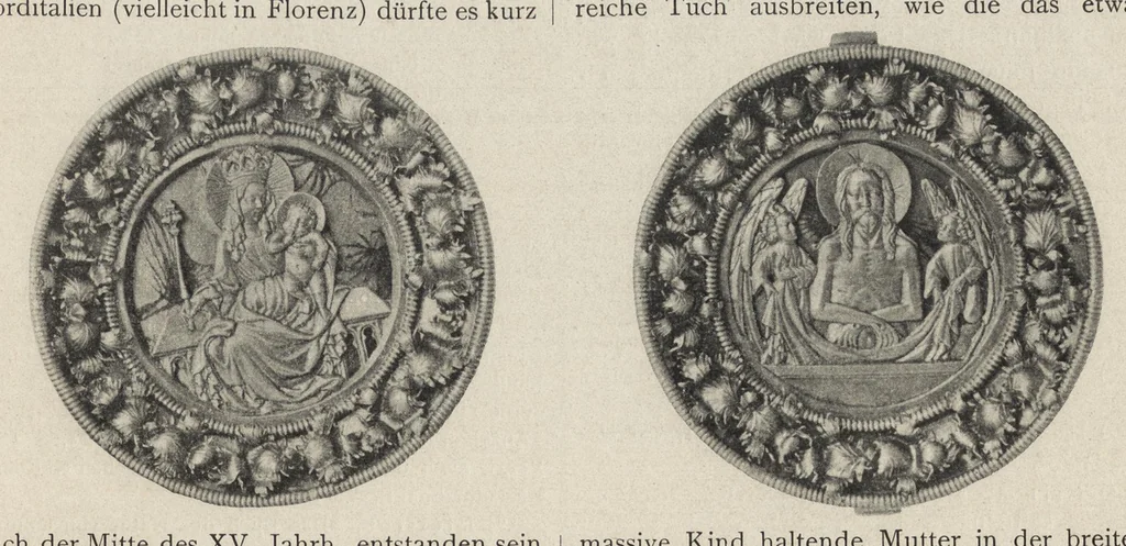 An illustration from Zeitschrift für christliche Kunst .., 1888, leaf 74