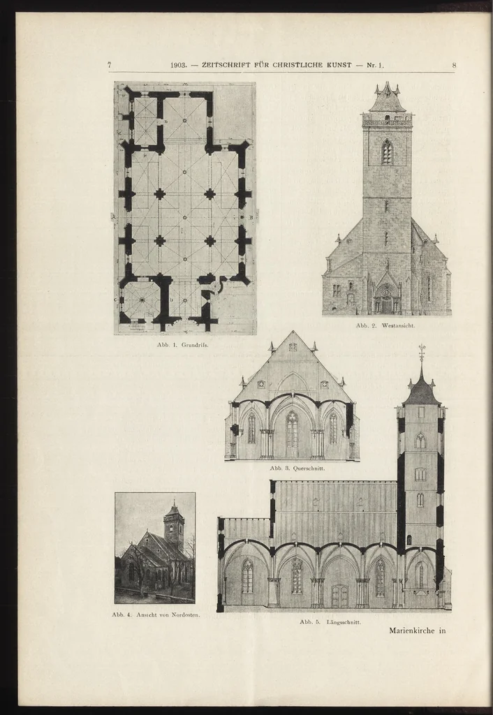 An illustration from Zeitschrift für christliche Kunst .., 1888, leaf 17
