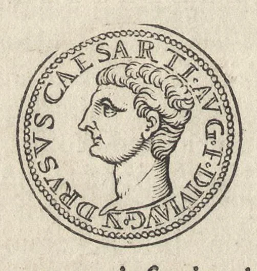 An illustration from Augustarum imagines aereis formis expressae : vitae quoque earundem breviter enarratae, Signorum etiam, quae in posteriori parte numismatu[m] efficta su[n]t ratio explicata, 1558, leaf 93