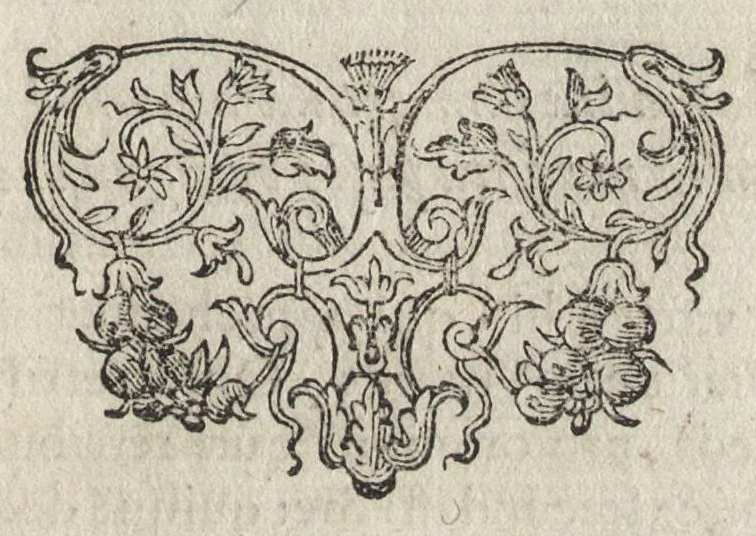 An illustration from Paradisus sponsi et sponsae : in quo messis myrrhae et aromatum ex instrumentis ac mysterijs passionis Christi colligenda, vt ei commoriamur ; et, Pancarpium Marianum, septemplici titulorum serie distinctum, vt in B. Virginis odorem curramus, et Christus formetur in nobis, 1618, leaf 404