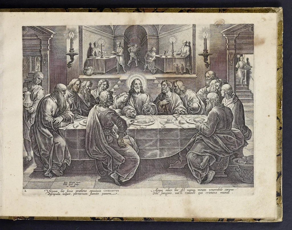 An illustration from Passio, mors, et ressvrrectio dn. nostri Iesv Christi : iconobus artificiosissimis, 1571, leaf 12