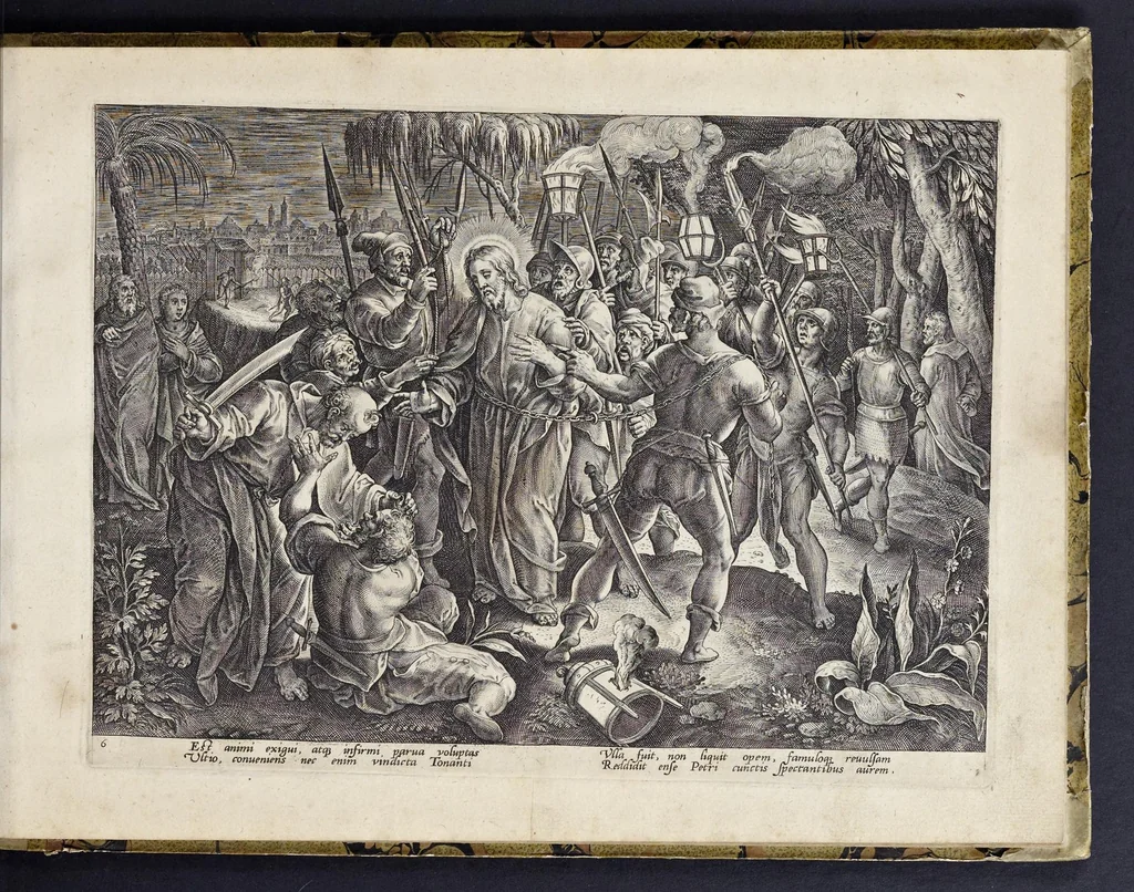 An illustration from Passio, mors, et ressvrrectio dn. nostri Iesv Christi : iconobus artificiosissimis, 1571, leaf 20