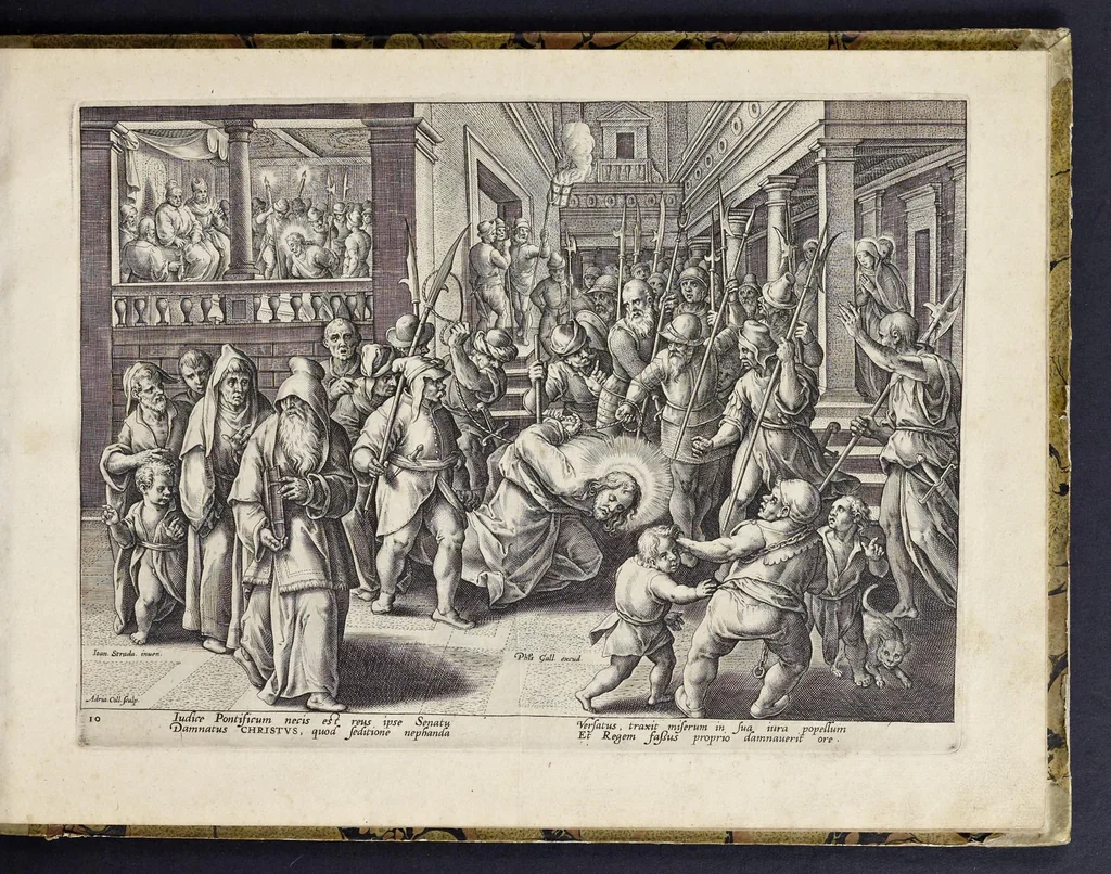 An illustration from Passio, mors, et ressvrrectio dn. nostri Iesv Christi : iconobus artificiosissimis, 1571, leaf 28