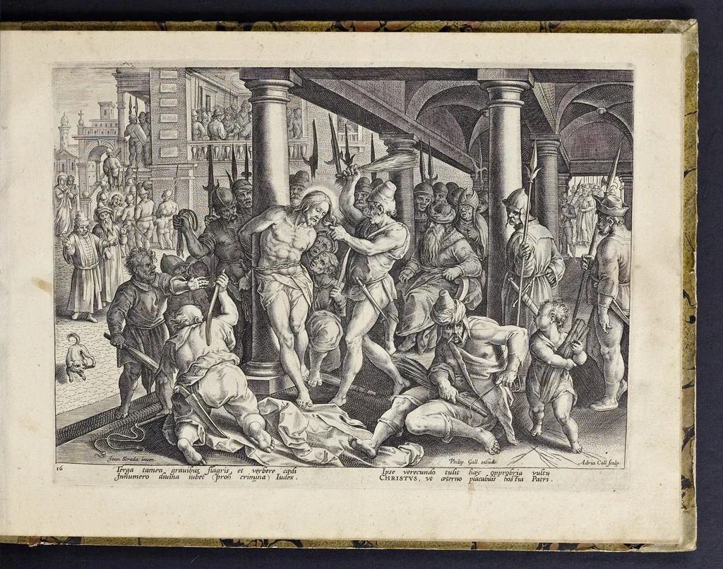 An illustration from Passio, mors, et ressvrrectio dn. nostri Iesv Christi : iconobus artificiosissimis, 1571, leaf 40