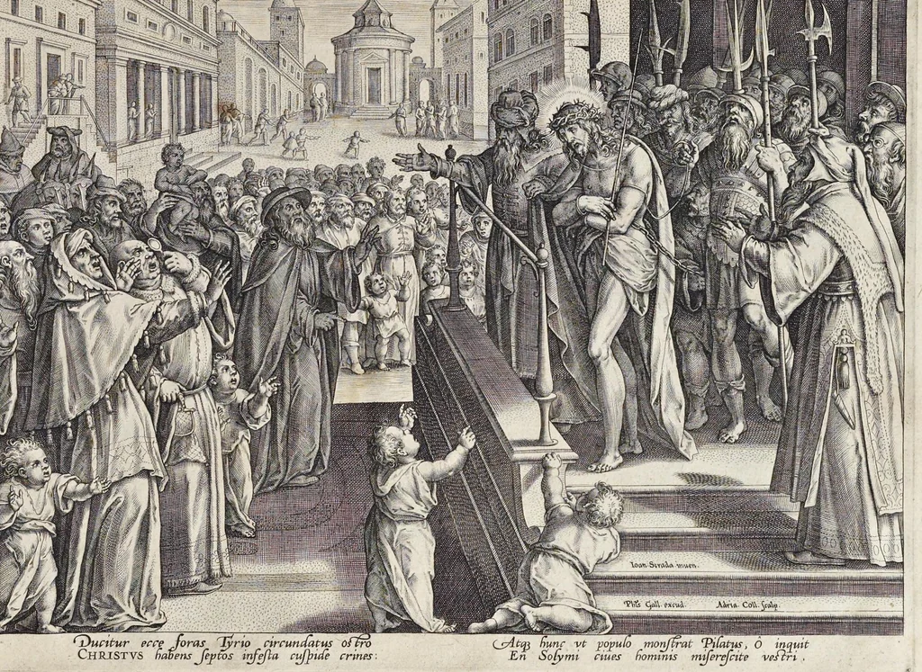 An illustration from Passio, mors, et ressvrrectio dn. nostri Iesv Christi : iconobus artificiosissimis, 1571, leaf 46