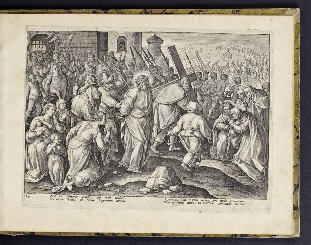 An illustration from Passio, mors, et ressvrrectio dn. nostri Iesv Christi : iconobus artificiosissimis, 1571, leaf 56