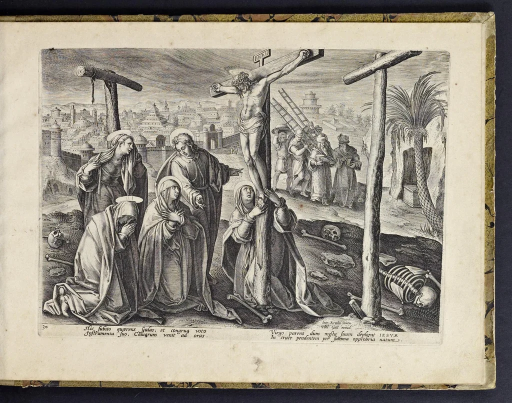 An illustration from Passio, mors, et ressvrrectio dn. nostri Iesv Christi : iconobus artificiosissimis, 1571, leaf 68