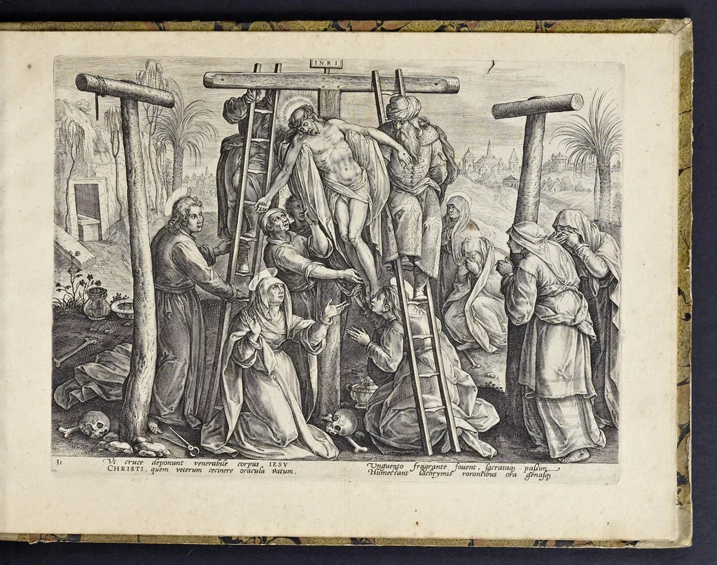 An illustration from Passio, mors, et ressvrrectio dn. nostri Iesv Christi : iconobus artificiosissimis, 1571, leaf 70