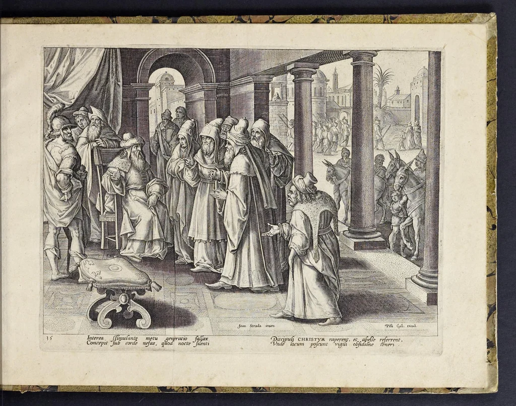 An illustration from Passio, mors, et ressvrrectio dn. nostri Iesv Christi : iconobus artificiosissimis, 1571, leaf 78