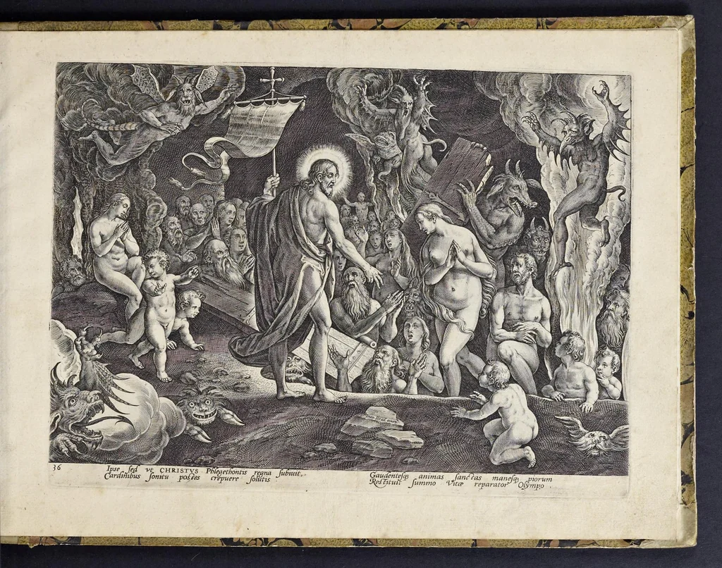 An illustration from Passio, mors, et ressvrrectio dn. nostri Iesv Christi : iconobus artificiosissimis, 1571, leaf 80