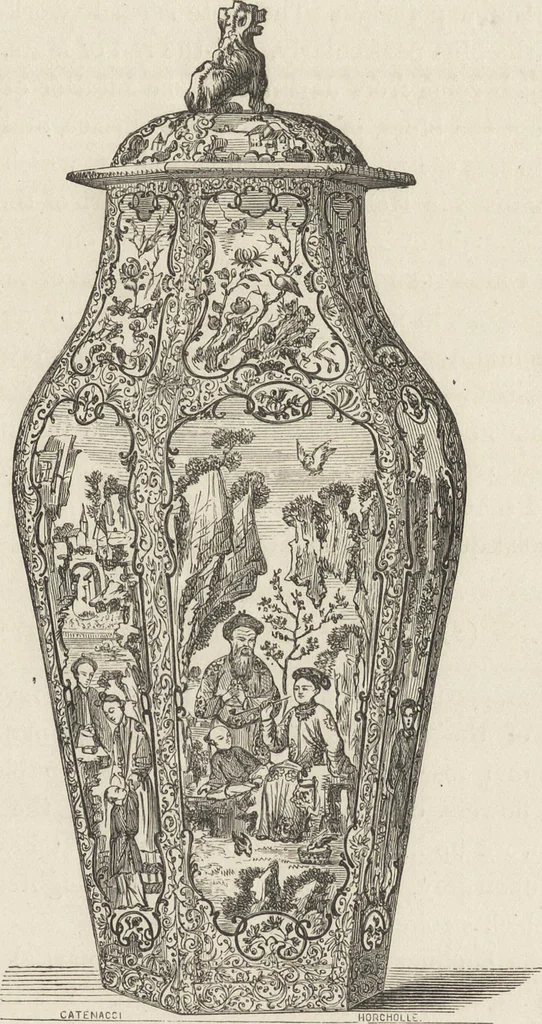 An illustration from History of the ceramic art. A descriptive and philosophical study of the pottery of all ages and all nations, 1877, leaf 130