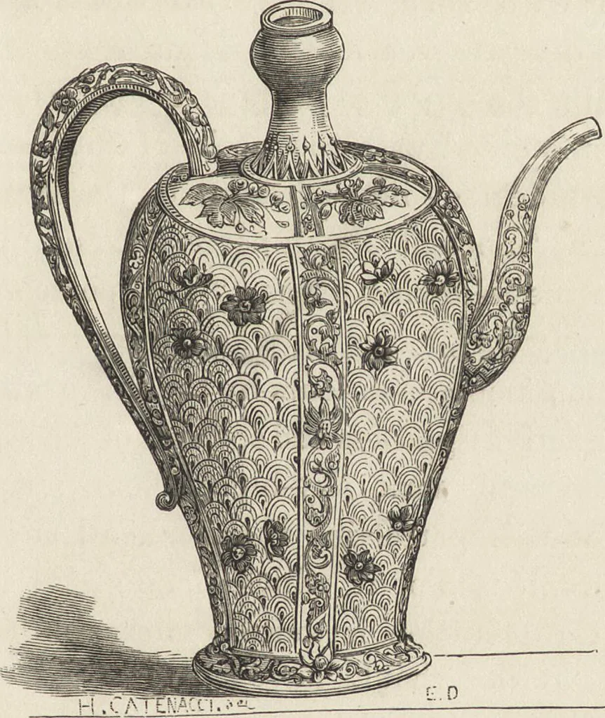 An illustration from History of the ceramic art. A descriptive and philosophical study of the pottery of all ages and all nations, 1877, leaf 140