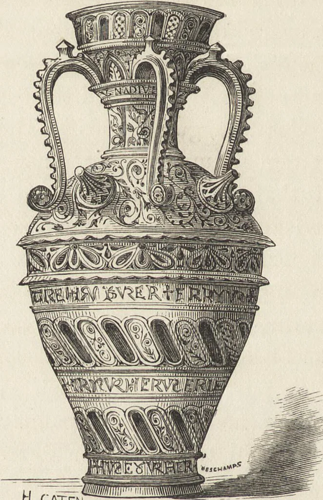 An illustration from History of the ceramic art. A descriptive and philosophical study of the pottery of all ages and all nations, 1877, leaf 225