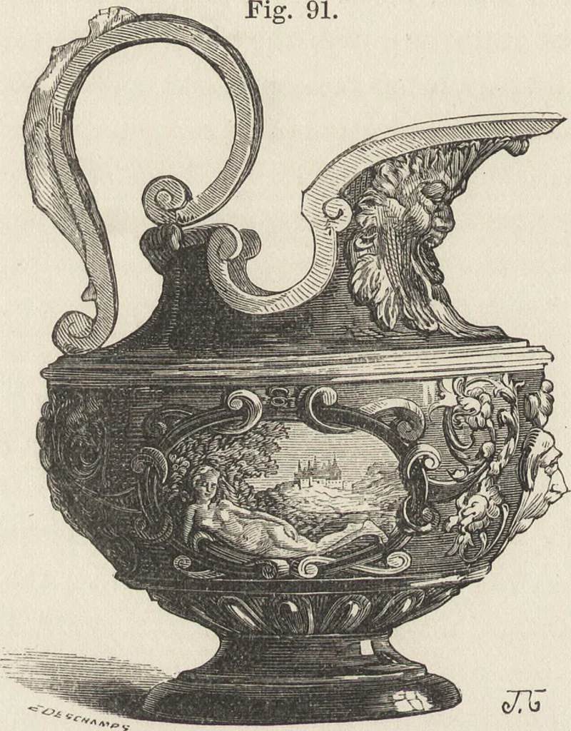 An illustration from History of the ceramic art. A descriptive and philosophical study of the pottery of all ages and all nations, 1877, leaf 375