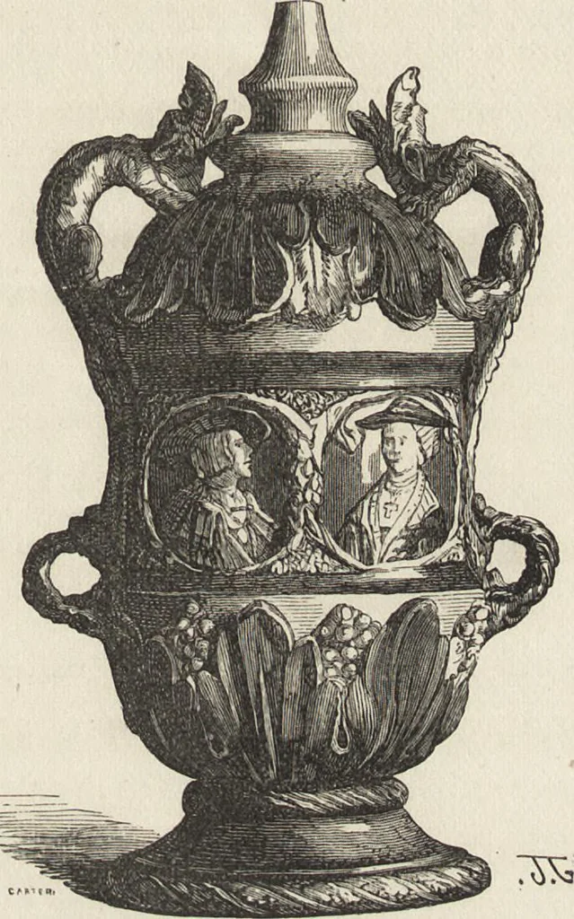 An illustration from History of the ceramic art. A descriptive and philosophical study of the pottery of all ages and all nations, 1877, leaf 380