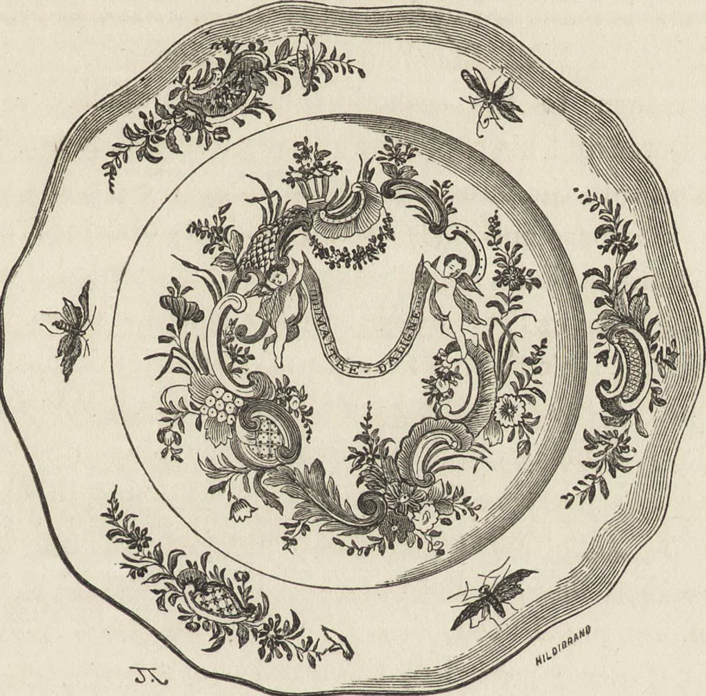 An illustration from History of the ceramic art. A descriptive and philosophical study of the pottery of all ages and all nations, 1877, leaf 428
