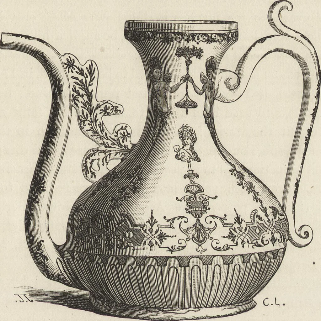 An illustration from History of the ceramic art. A descriptive and philosophical study of the pottery of all ages and all nations, 1877, leaf 474