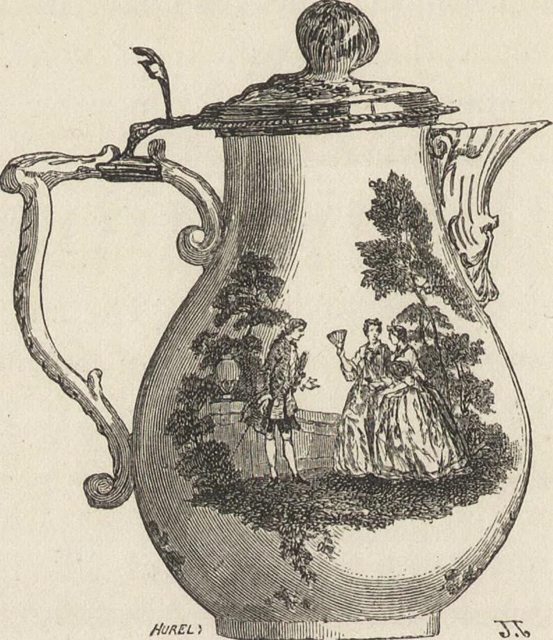 An illustration from History of the ceramic art. A descriptive and philosophical study of the pottery of all ages and all nations, 1877, leaf 655