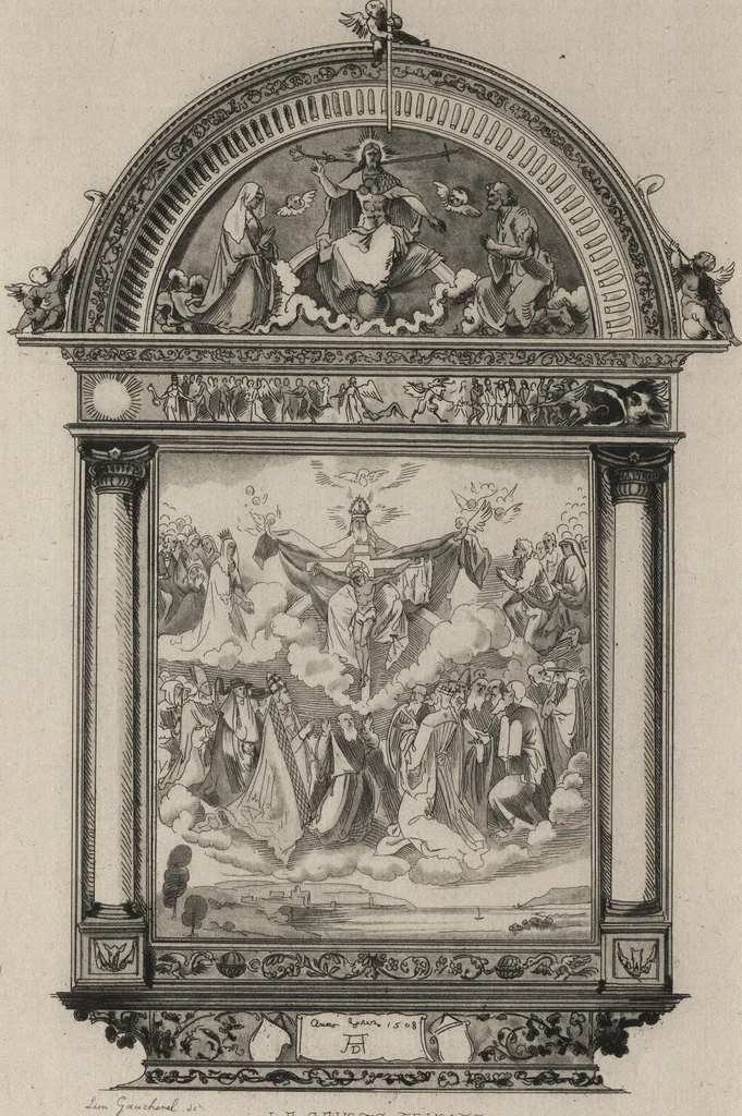 An illustration from Albert Durer à Venise et dans les Pays-Bas : autobiographie, lettres, journal de voyages, papiers divers, 1866, leaf 45