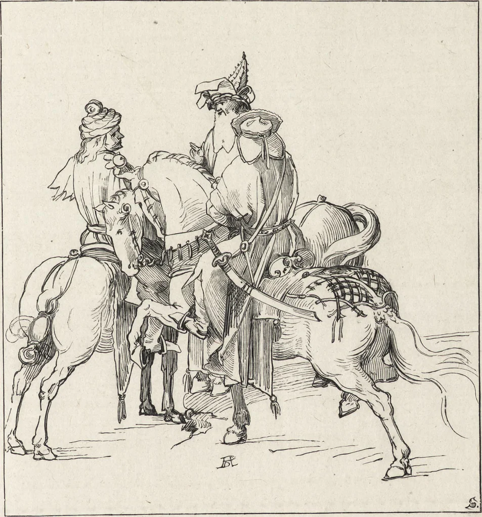 An illustration from Albert Durer à Venise et dans les Pays-Bas : autobiographie, lettres, journal de voyages, papiers divers, 1866, leaf 48