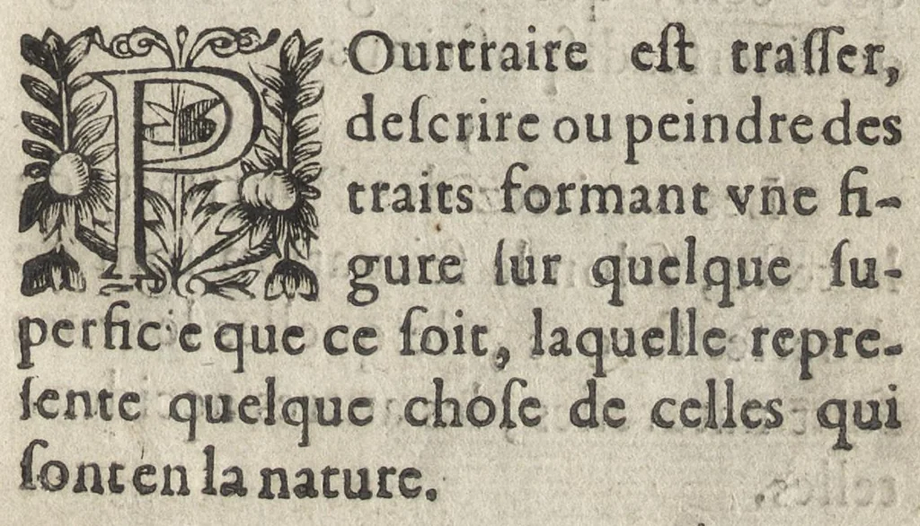 An illustration from Elemens de pourtraiture, ou, La metode de representer et pourtraire toutes les parties du corps humain, 1630, leaf 10