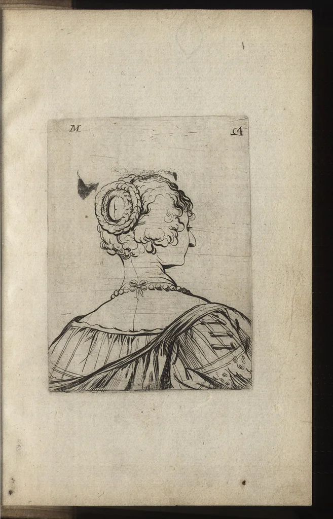 An illustration from Elemens de pourtraiture, ou, La metode de representer et pourtraire toutes les parties du corps humain, 1630, leaf 114