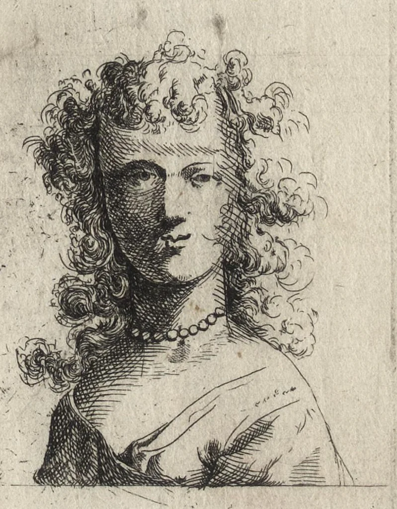 An illustration from Elemens de pourtraiture, ou, La metode de representer et pourtraire toutes les parties du corps humain, 1630, leaf 56