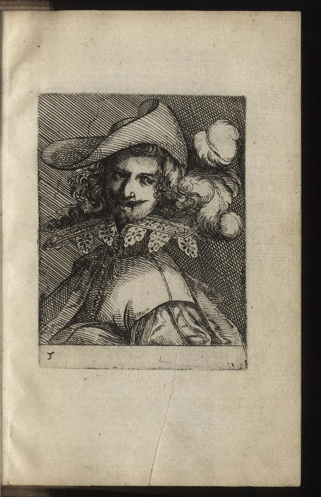 An illustration from Elemens de pourtraiture, ou, La metode de representer et pourtraire toutes les parties du corps humain, 1630, leaf 76