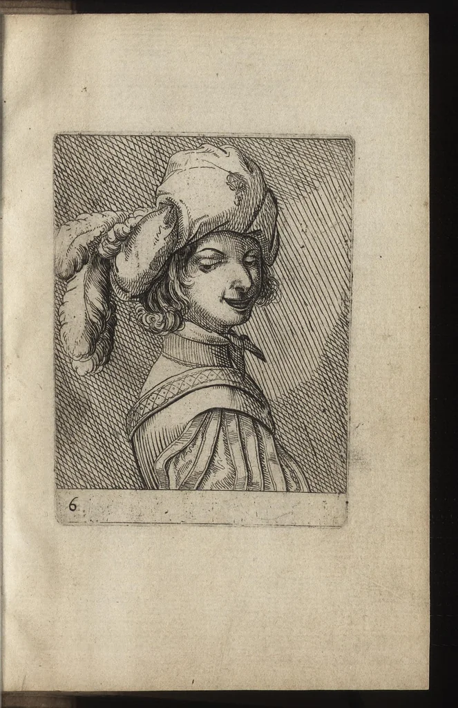 An illustration from Elemens de pourtraiture, ou, La metode de representer et pourtraire toutes les parties du corps humain, 1630, leaf 78