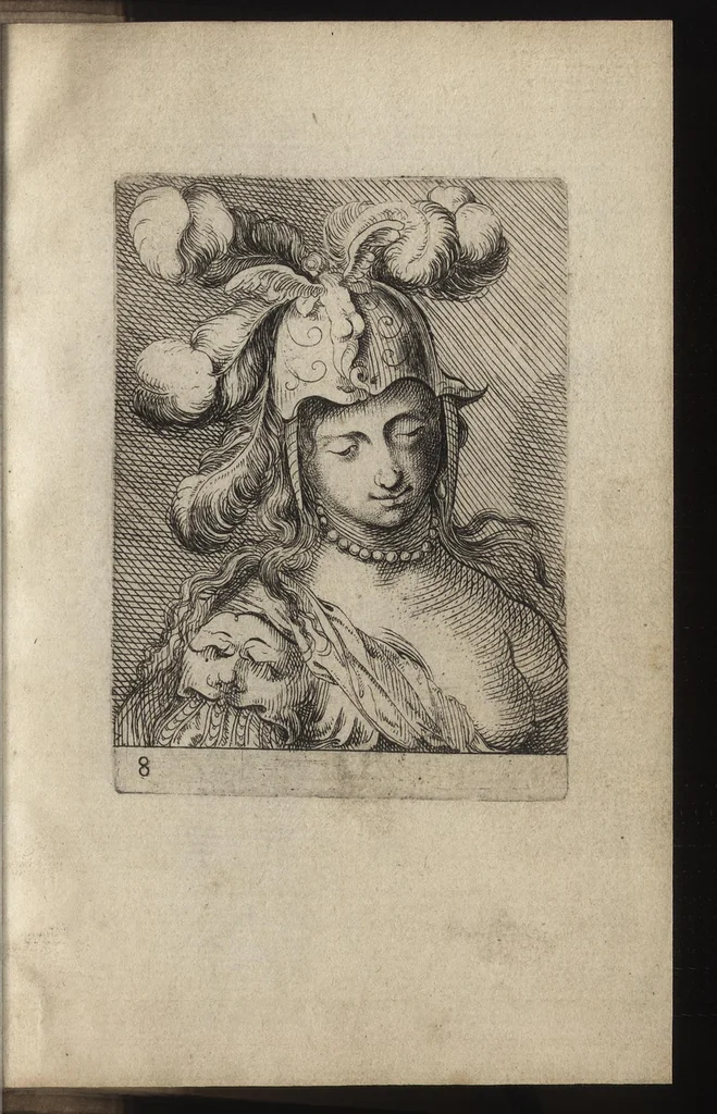 An illustration from Elemens de pourtraiture, ou, La metode de representer et pourtraire toutes les parties du corps humain, 1630, leaf 82