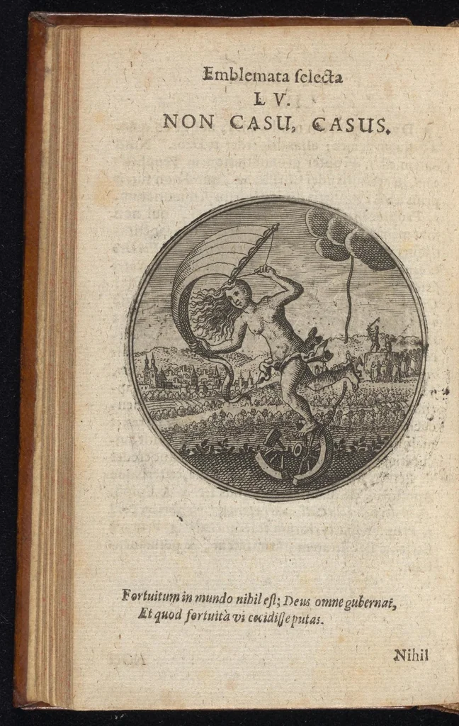 An illustration from Centuria exquisitissimorum symbolorum et emblematum : historiarum sacro-prophanarum moralium & politicarum cultoribus perquam utilis & necessaria : ex eruditissimis prisci & moderni saeculi auctoribus collecta, quae propter illorum praestantiam tanquam continuatio famosi Joachimi Camerarii intitulari potest, 1680, leaf 113