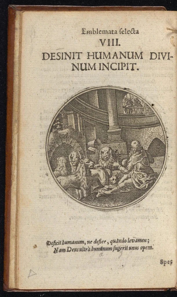 An illustration from Centuria exquisitissimorum symbolorum et emblematum : historiarum sacro-prophanarum moralium & politicarum cultoribus perquam utilis & necessaria : ex eruditissimis prisci & moderni saeculi auctoribus collecta, quae propter illorum praestantiam tanquam continuatio famosi Joachimi Camerarii intitulari potest, 1680, leaf 19