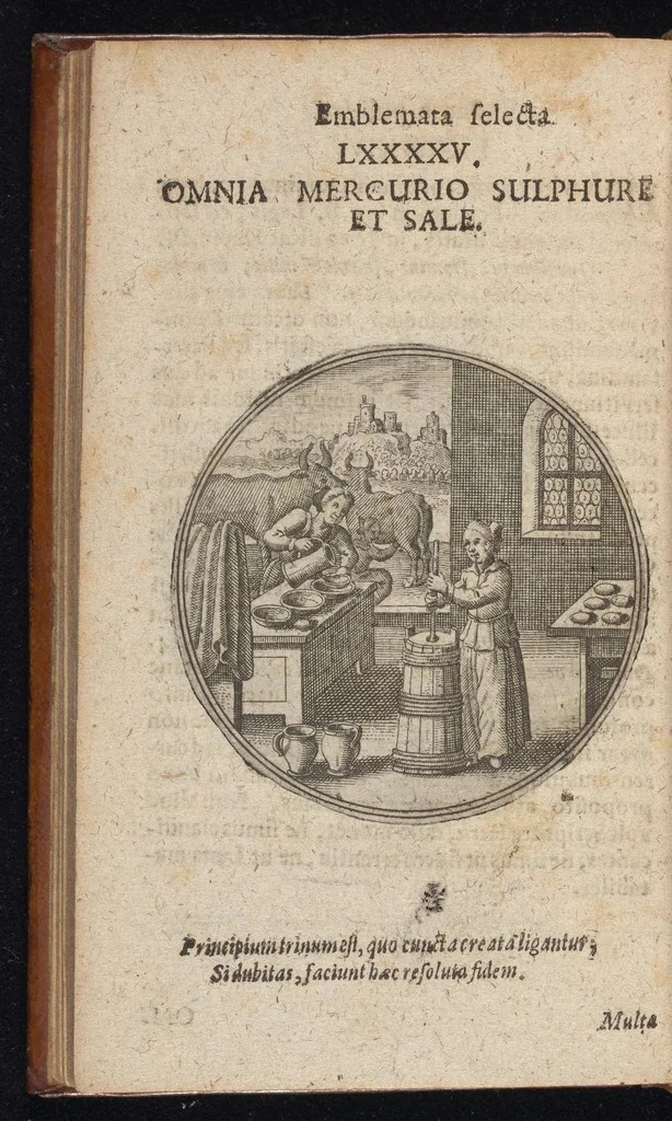 An illustration from Centuria exquisitissimorum symbolorum et emblematum : historiarum sacro-prophanarum moralium & politicarum cultoribus perquam utilis & necessaria : ex eruditissimis prisci & moderni saeculi auctoribus collecta, quae propter illorum praestantiam tanquam continuatio famosi Joachimi Camerarii intitulari potest, 1680, leaf 193