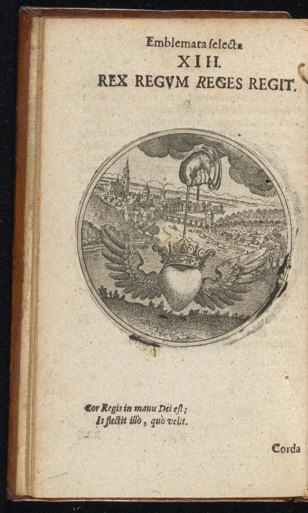 An illustration from Centuria exquisitissimorum symbolorum et emblematum : historiarum sacro-prophanarum moralium & politicarum cultoribus perquam utilis & necessaria : ex eruditissimis prisci & moderni saeculi auctoribus collecta, quae propter illorum praestantiam tanquam continuatio famosi Joachimi Camerarii intitulari potest, 1680, leaf 29